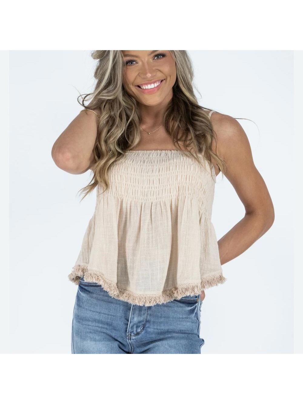 Miou Muse rouched gauze top